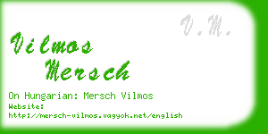 vilmos mersch business card